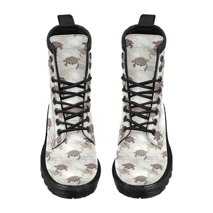 Sea Turtle Pattern Print Design T07 Women's Boots