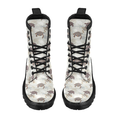 Sea Turtle Pattern Print Design T07 Women's Boots