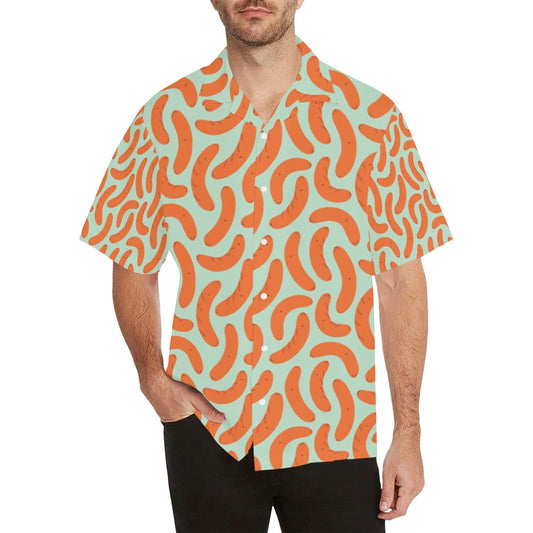 Sausage Print Design LKS304 Men's Hawaiian Shirt