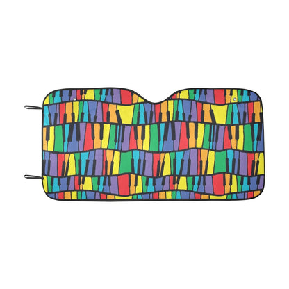 Piano Print Design LKS402 Car front Windshield Sun Shade