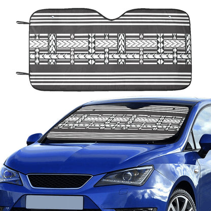 Samoan Tattoo Print Design LKS304 Car front Windshield Sun Shade