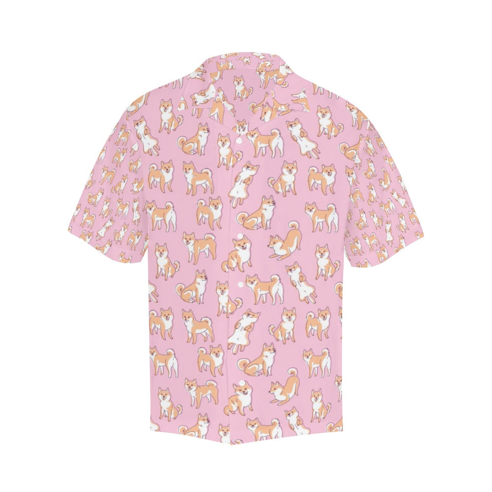 Shiba Inu Print Design LKS303 Men's Hawaiian Shirt