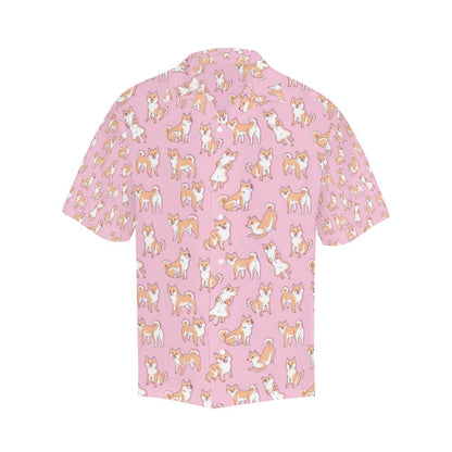 Shiba Inu Print Design LKS303 Men's Hawaiian Shirt