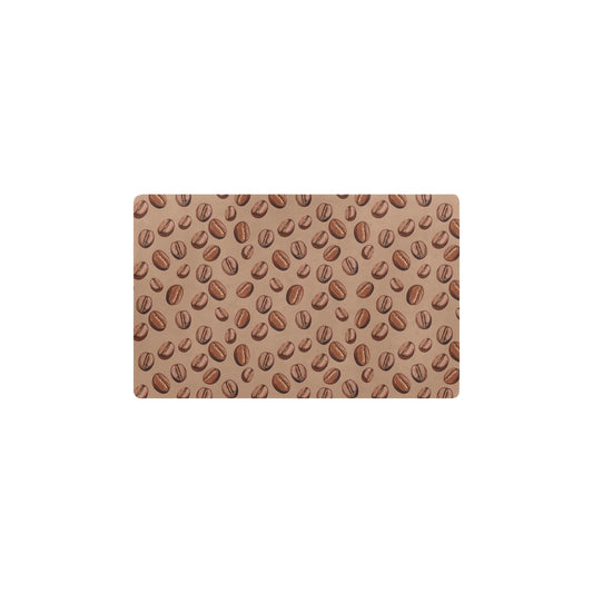 Coffee Pattern Print Design 07 Kitchen Mat