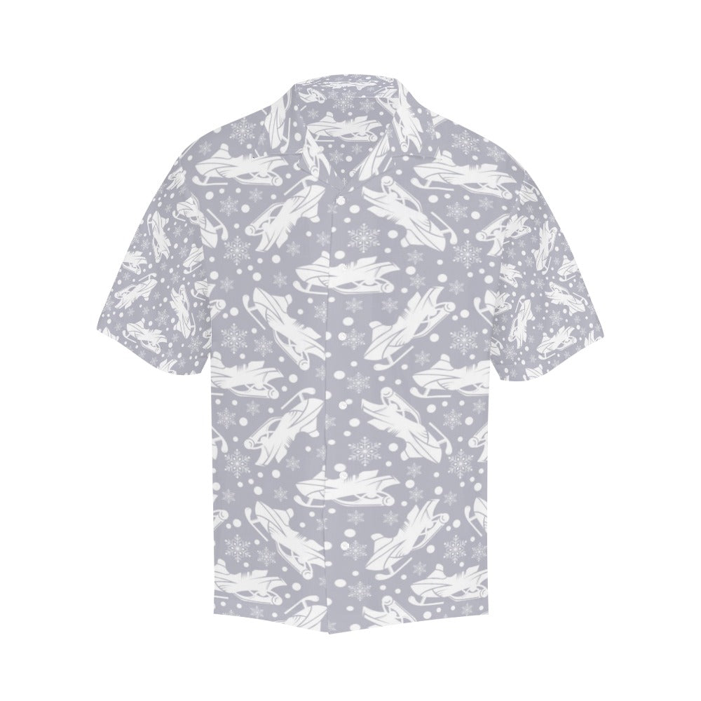 Snowmobile Print Design LKS302 Men's Hawaiian Shirt