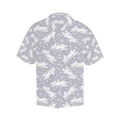 Snowmobile Print Design LKS302 Men's Hawaiian Shirt