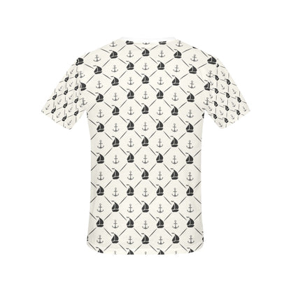 Sailboat Print Design LKS302 Women's  T-shirt
