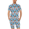 Sea Turtle Pink Hibiscus Hawaiian Print Men's Romper