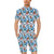 Sea Turtle Pink Hibiscus Hawaiian Print Men's Romper