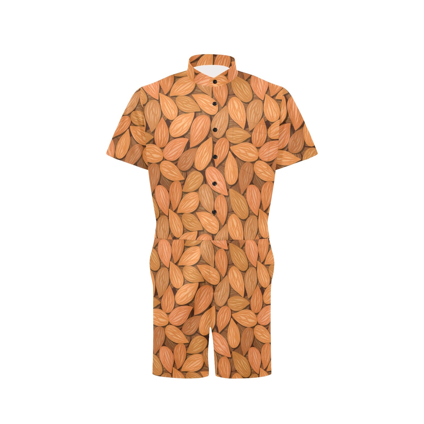 Almond Pattern Print Design 01 Men's Romper