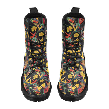 Bird Of Paradise Pattern Print Design BOP016 Women's Boots