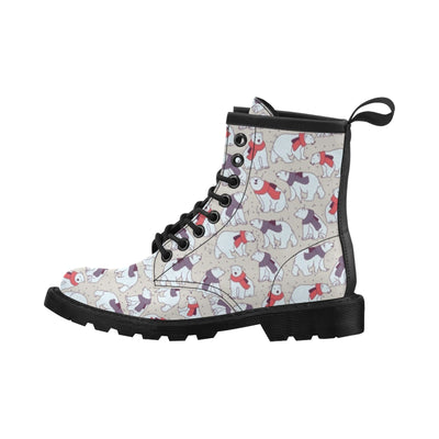 Polar Bear Pattern Print Design PB04 Women's Boots