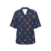 Anchor Pattern Print Design 05 Women's Hawaiian Shirt