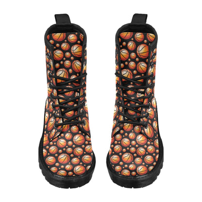 Basketball Black Background Pattern Women's Boots