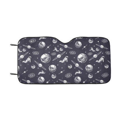 Space Astronaut Print Design LKS302 Car front Windshield Sun Shade