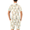 Llama Cactus Pattern Print Design 09 Men's Romper