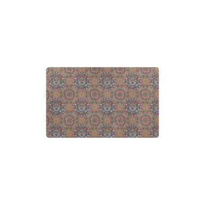 Calendar Aztec Design Print Pattern Kitchen Mat