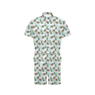 Moose Print Design LKS402 Men's Romper