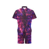 Celestial Purple Blue Neon Speed Light Men's Romper