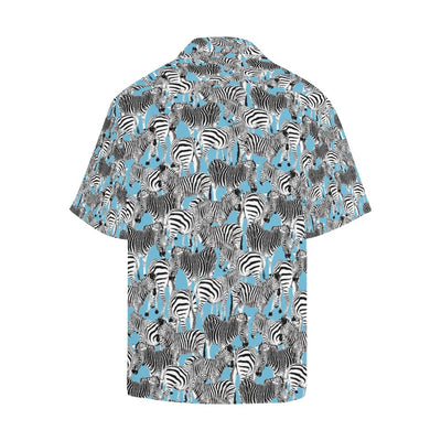 Zebra Print Design LKS305 Men's Hawaiian Shirt