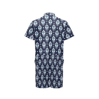 Ethnic Ornament Print Pattern Men's Romper