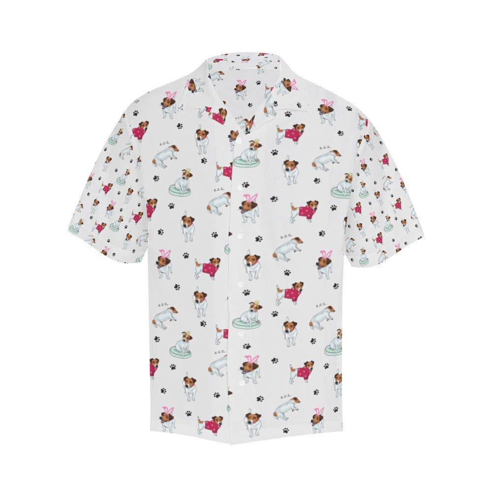 Russell Terriers Print Design LKS308 Men's Hawaiian Shirt