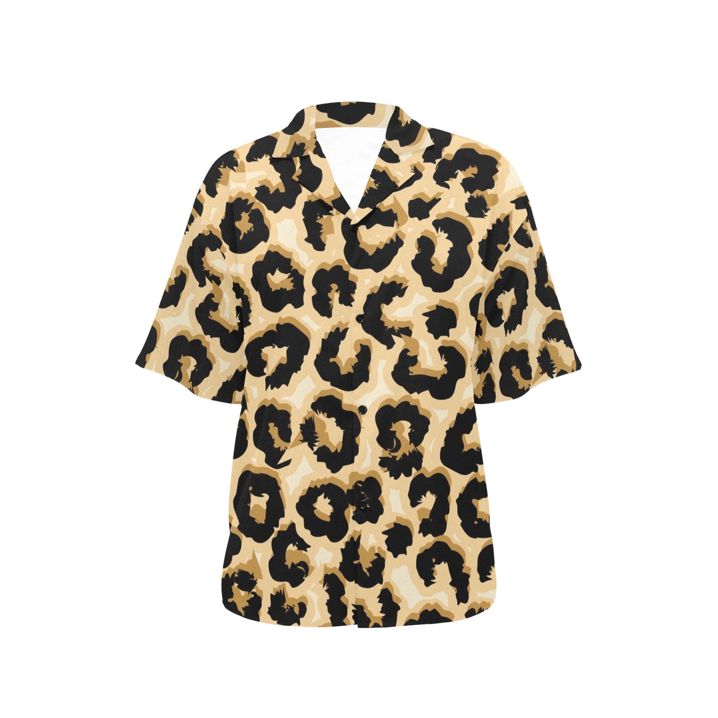 Jaguar Skin Pattern Print Design 02 Women's Hawaiian Shirt