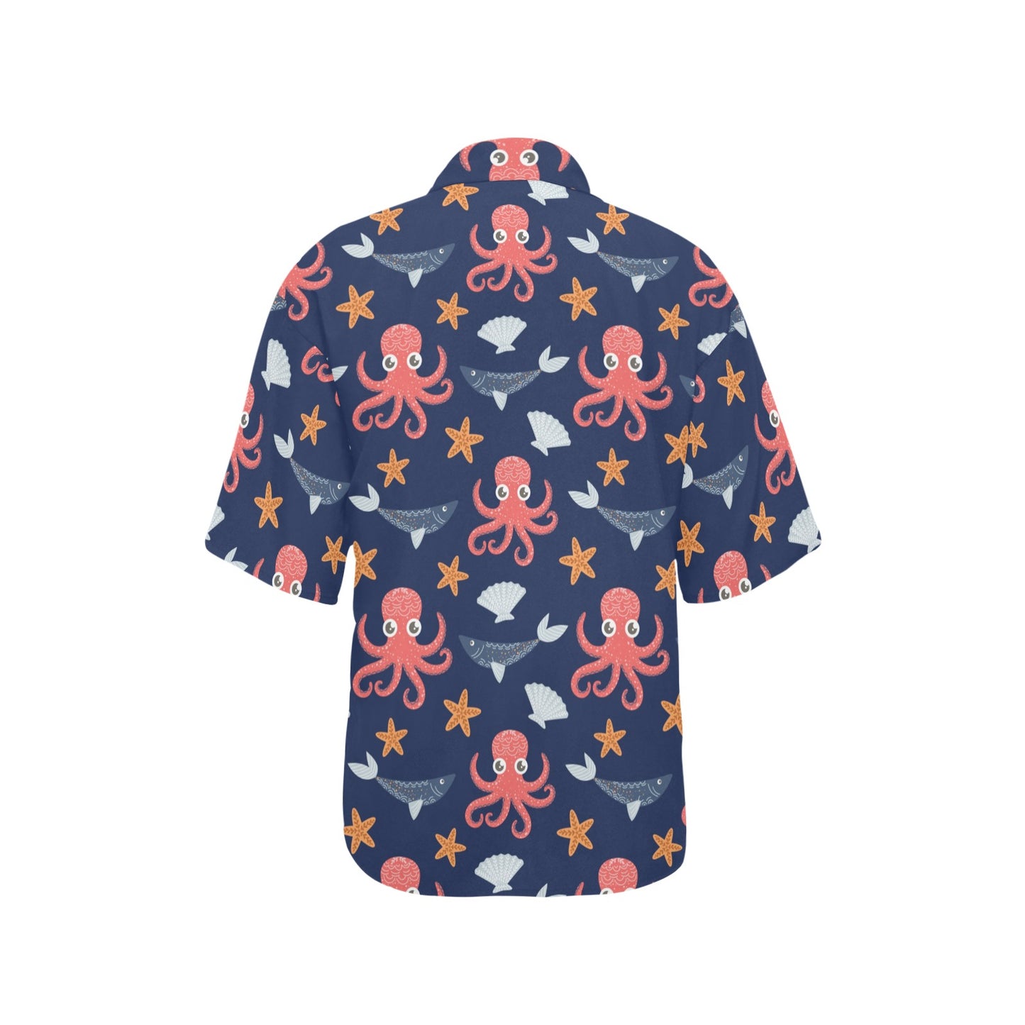 Octopus Pattern Print Design A04 Women's Hawaiian Shirt