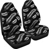 Feather Black White Design Print Universal Fit Car Seat Covers