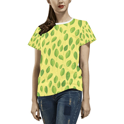 Spinach Print Design LKS302 Women's  T-shirt