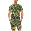 Flame Fire Yellow Pattern Men's Romper