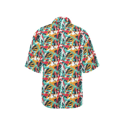 Splatter Print Design LKS304 Women's Hawaiian Shirt