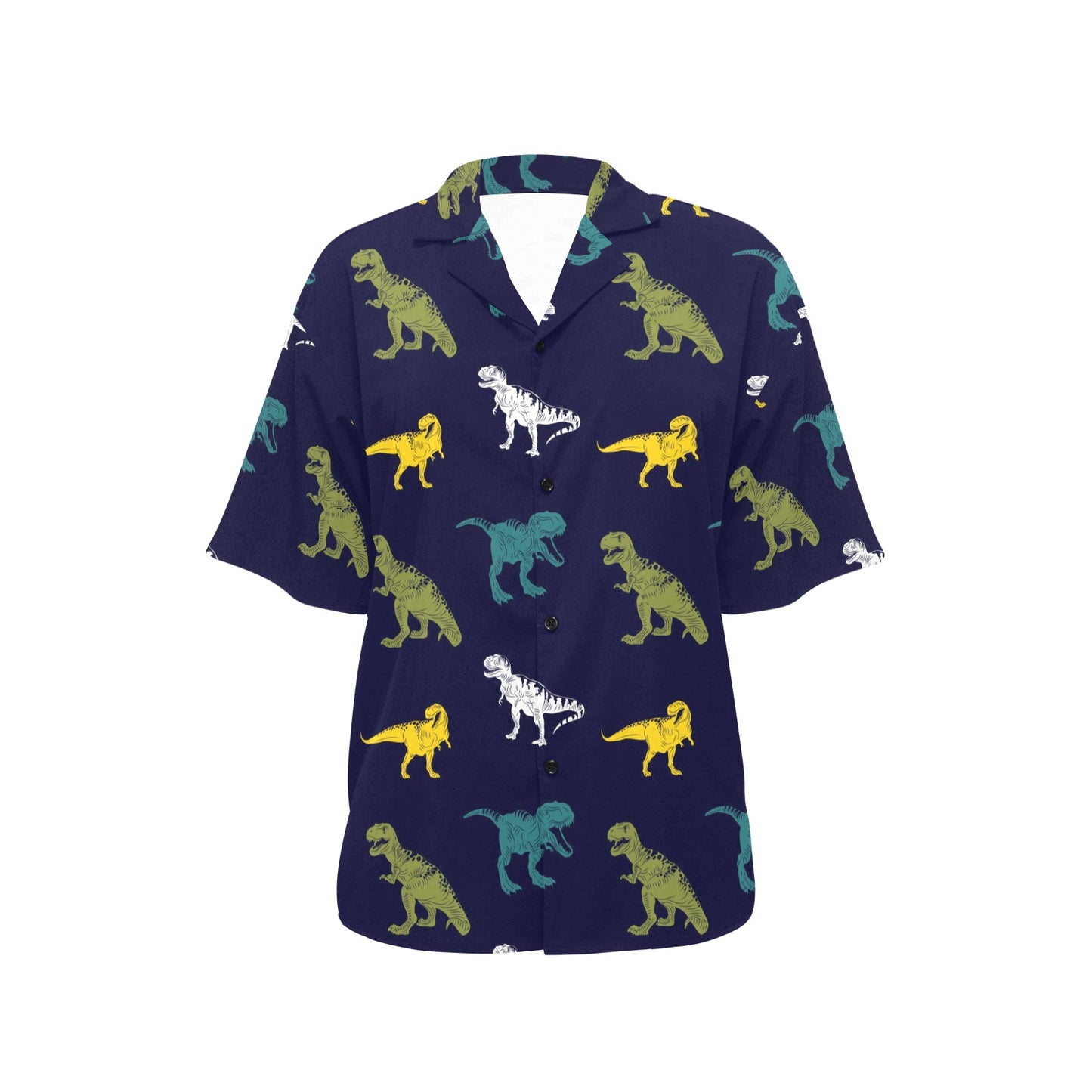 T Rex Pattern Print Design A07 Women's Hawaiian Shirt