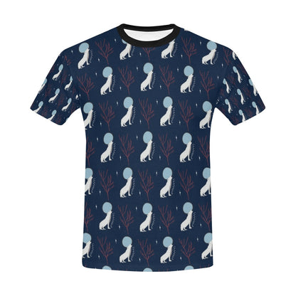 Wolf Moon Print Design LKS304 Men's All Over Print T-shirt