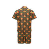 Kente Pattern Print Design 01 Men's Romper