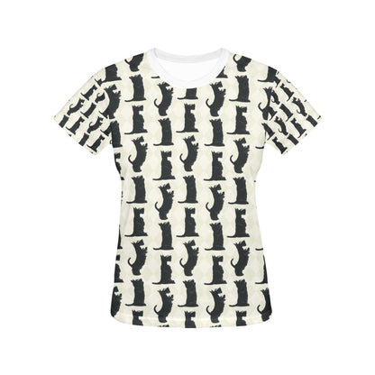 Scottish Terriers Print Design LKS309 Women's  T-shirt