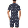 Nautical Sky Design Themed Print Men's Romper