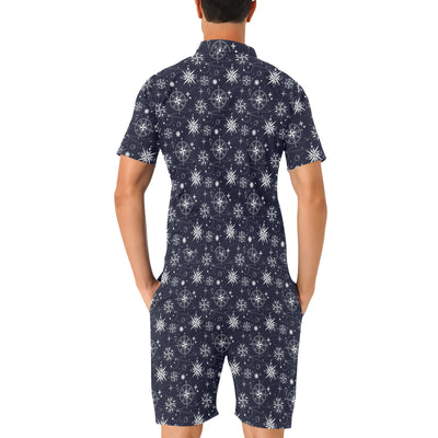 Nautical Sky Design Themed Print Men's Romper