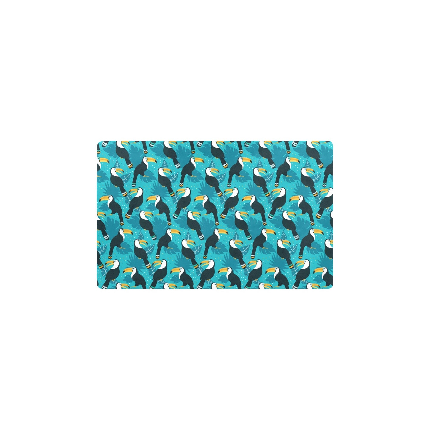 Toucan Parrot Pattern Print Kitchen Mat