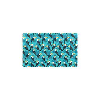 Toucan Parrot Pattern Print Kitchen Mat