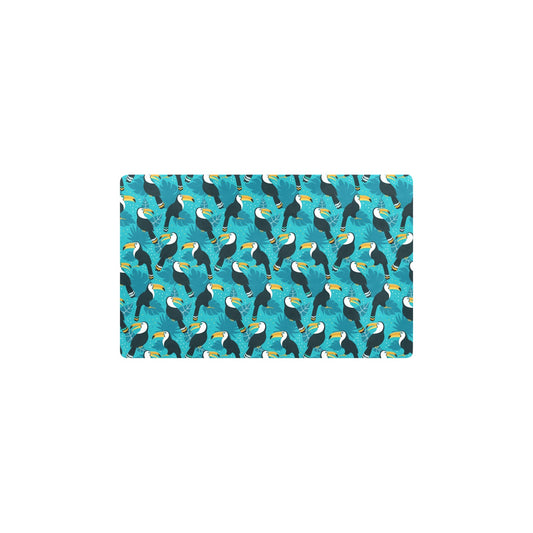 Toucan Parrot Pattern Print Kitchen Mat