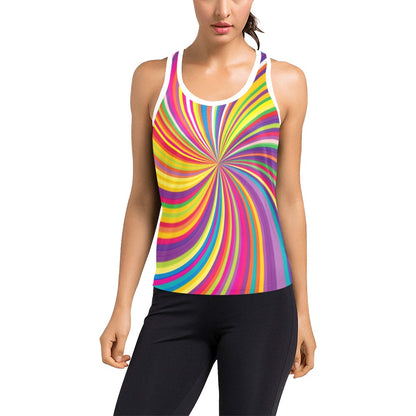 Vortex Print Design LKS301 Women's Racerback Tank Top