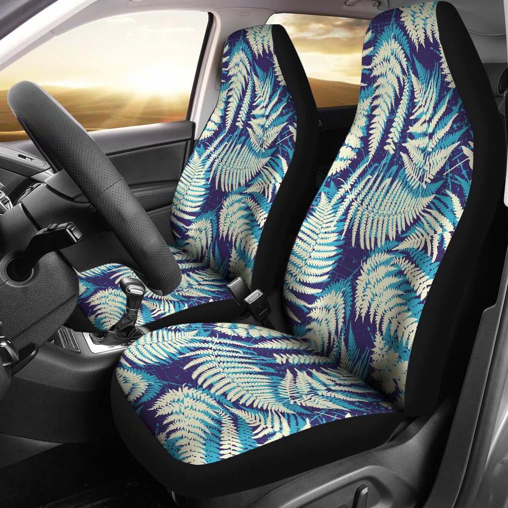 Fern Leave Summer Print Pattern Universal Fit Car Seat Covers