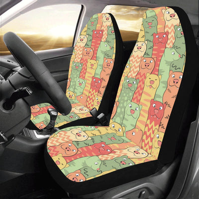 Ferret Pattern Print Design 01 Car Seat Covers (Set of 2)-JORJUNE.COM