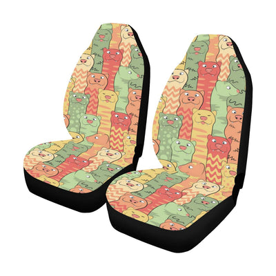 Ferret Pattern Print Design 01 Car Seat Covers (Set of 2)-JORJUNE.COM