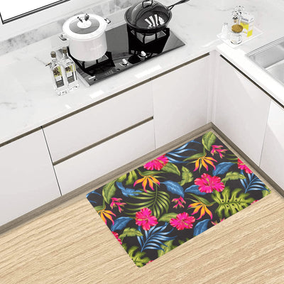 Bird Of Paradise Pattern Print Design BOP014 Kitchen Mat