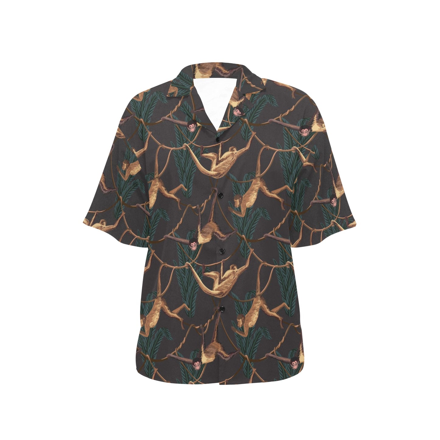 Monkey Pattern Print Design 02 Women's Hawaiian Shirt