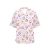 Cupcake Pattern Print Design CP03 Women's Hawaiian Shirt