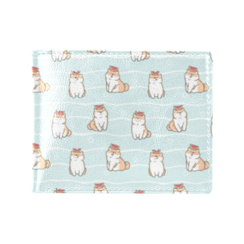 Shiba Inu Print Design LKS3011 Men's ID Card Wallet