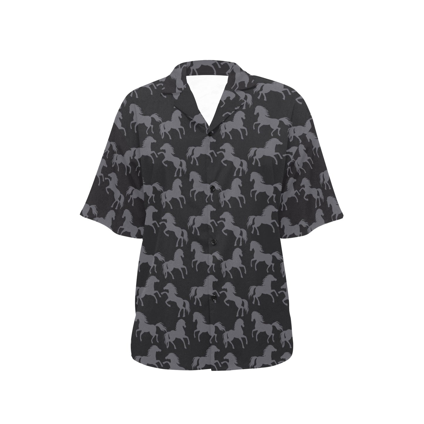 Horse Print Design LKS305 Women's Hawaiian Shirt